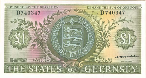 Guernsey - 1 Pound - P-45b - Foreign Paper Money